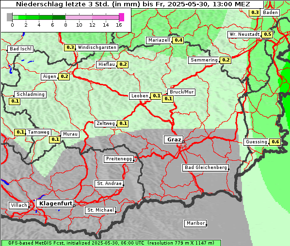Niederschlag, 30. 5. 2025