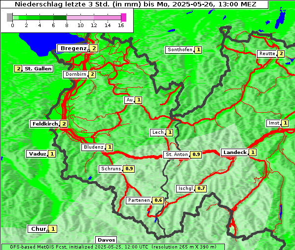 Niederschlag, 26. 5. 2025