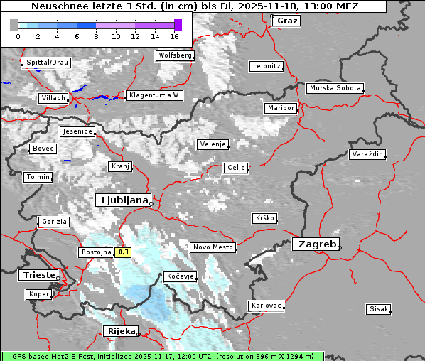 Neuschnee, 18. 11. 2025