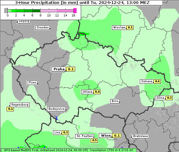 Niederschlag, 24. 12. 2024