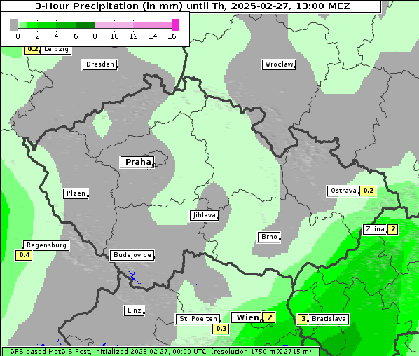 Niederschlag, 27. 2. 2025