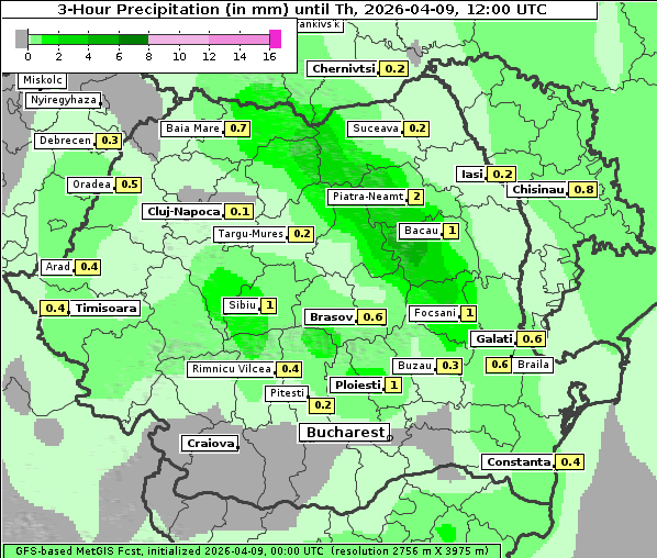 Niederschlag, 9. 4. 2026