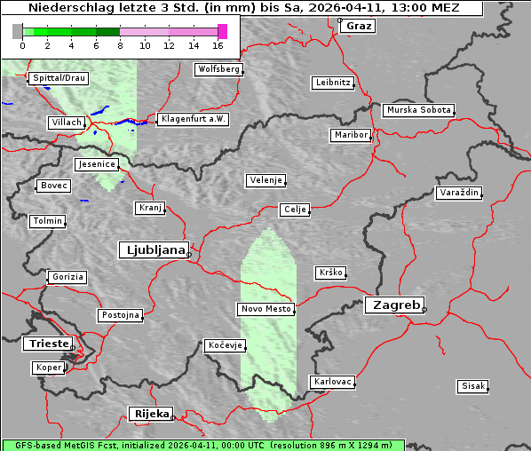 Niederschlag, 11. 4. 2026