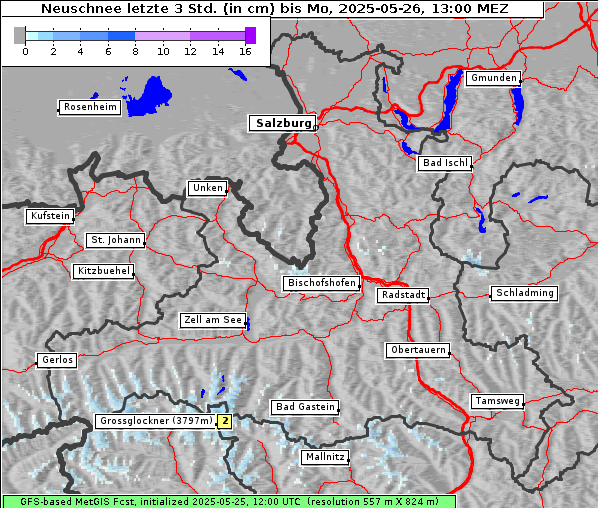 Neuschnee, 26. 5. 2025