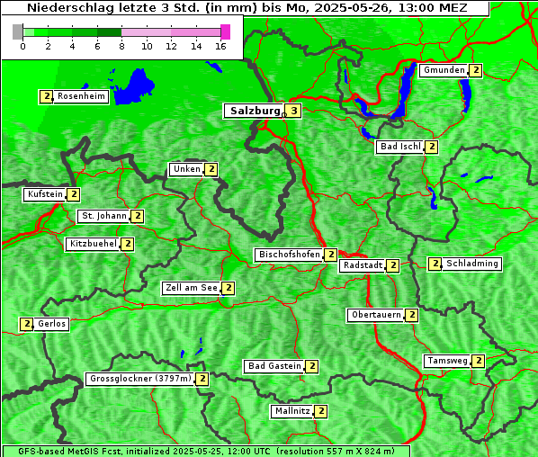 Niederschlag, 26. 5. 2025