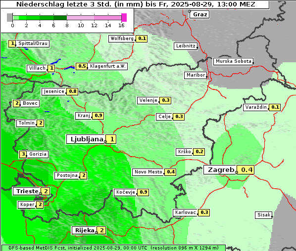 Niederschlag, 29. 8. 2025