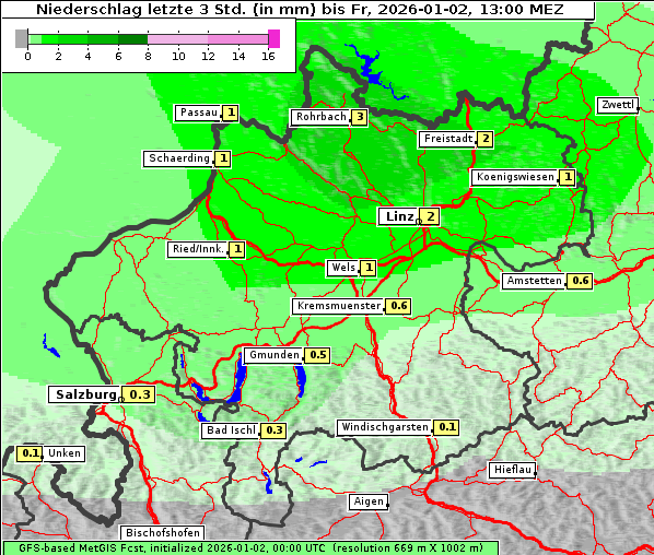 Niederschlag, 2. 1. 2026