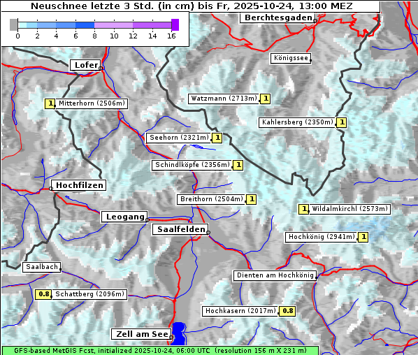 Neuschnee, 24. 10. 2025