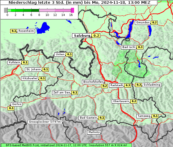 Niederschlag, 18. 11. 2024