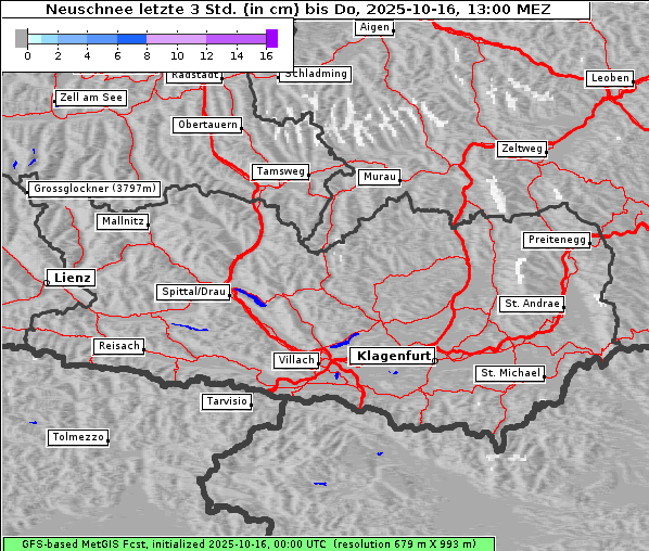 Neuschnee, 16. 10. 2025