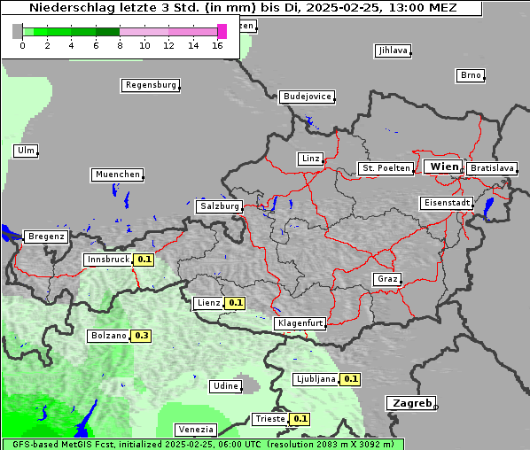 Niederschlag, 25. 2. 2025