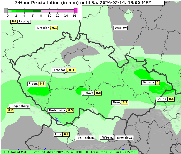 Niederschlag, 14. 2. 2026