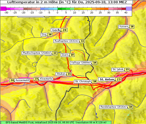 Temperatur, 18. 9. 2025