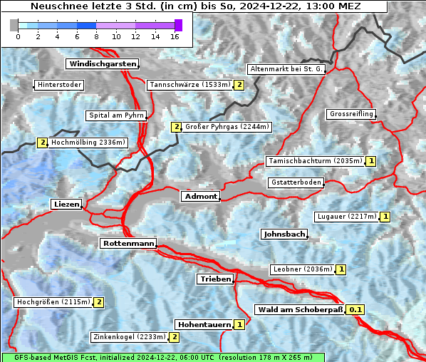 Neuschnee, 22. 12. 2024