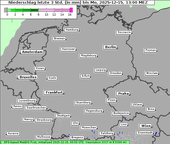 Niederschlag, 15. 12. 2025