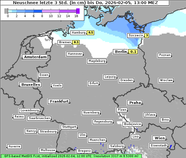 Neuschnee, 5. 2. 2026