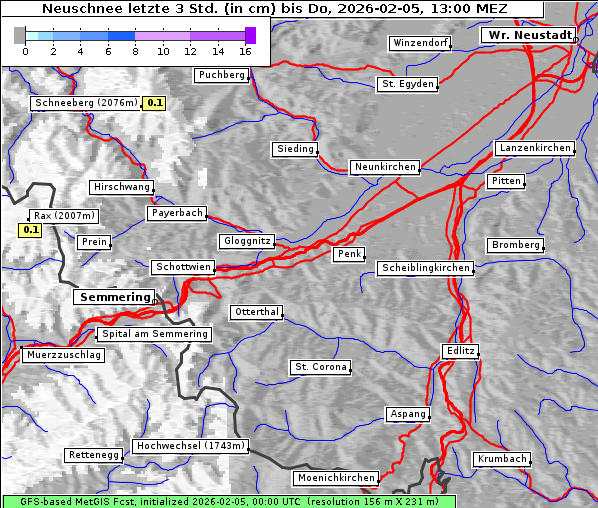 Neuschnee, 5. 2. 2026