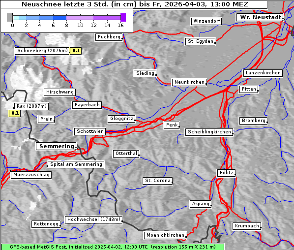 Neuschnee, 3. 4. 2026