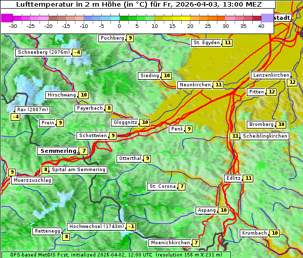 Temperatur, 3. 4. 2026