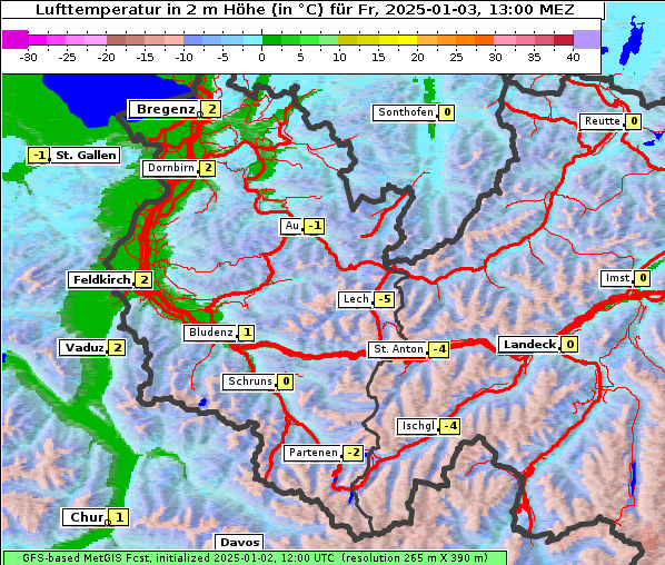 Temperatur, 3. 1. 2025