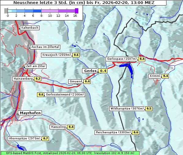 Neuschnee, 20. 2. 2026