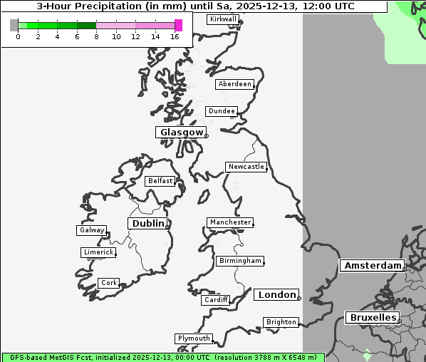 Niederschlag, 13. 12. 2025