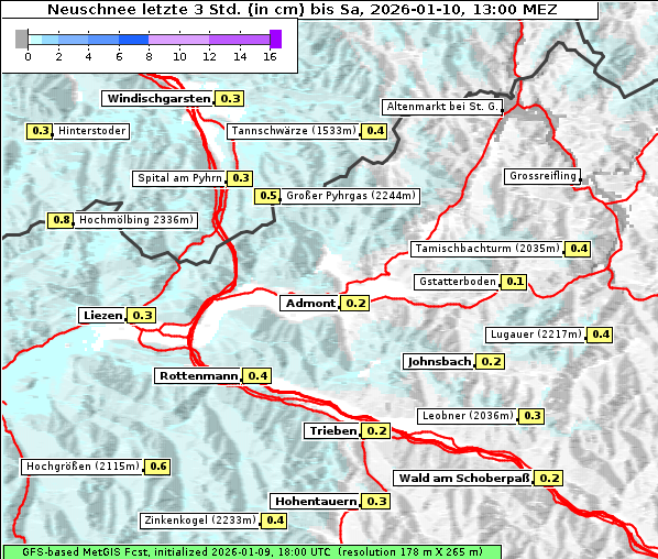 Neuschnee, 10. 1. 2026