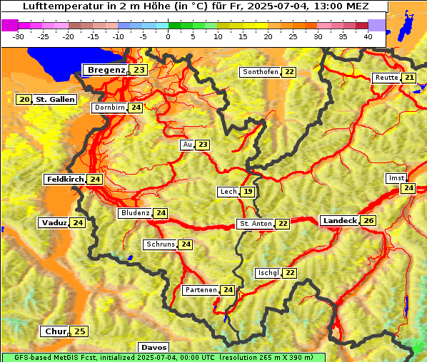 Temperatur, 4. 7. 2025