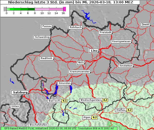 Niederschlag, 18. 3. 2026