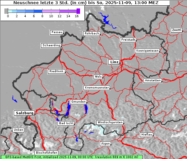 Neuschnee, 9. 11. 2025