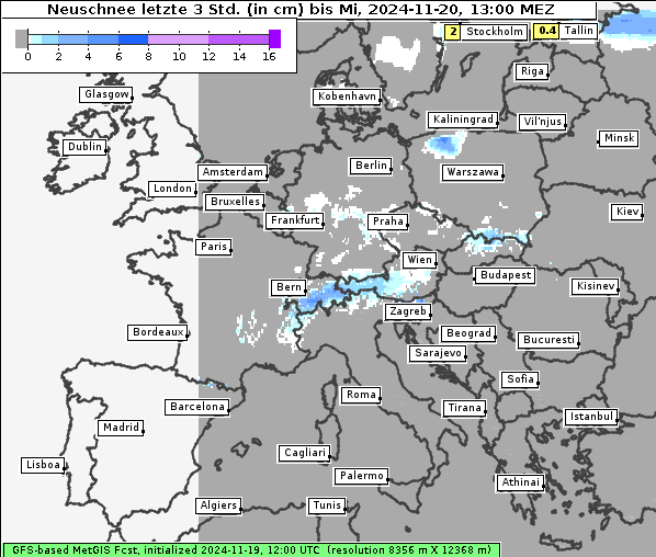 Neuschnee, 20. 11. 2024