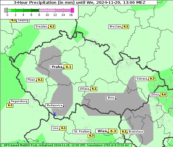 Niederschlag, 20. 11. 2024