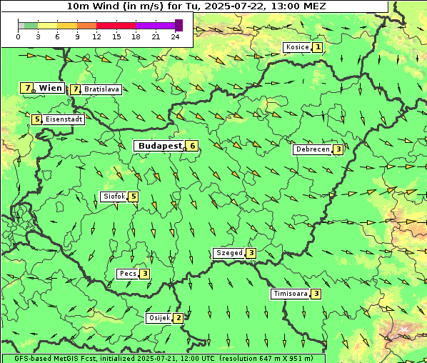 Wind, 22. 7. 2025