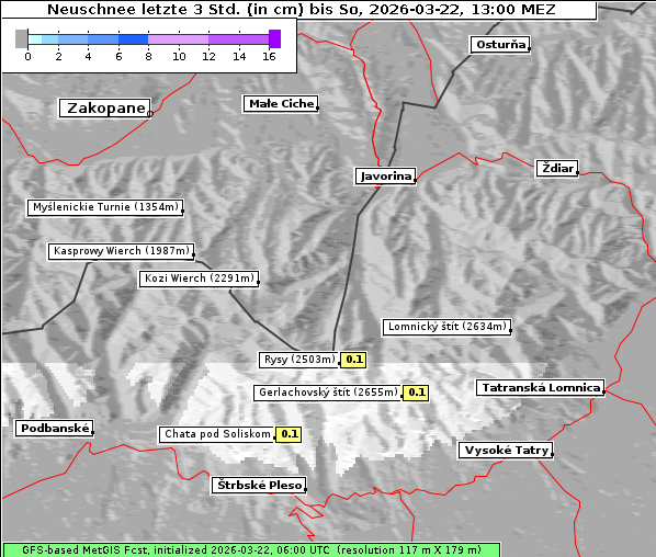 Neuschnee, 22. 3. 2026
