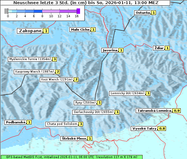 Neuschnee, 11. 1. 2026