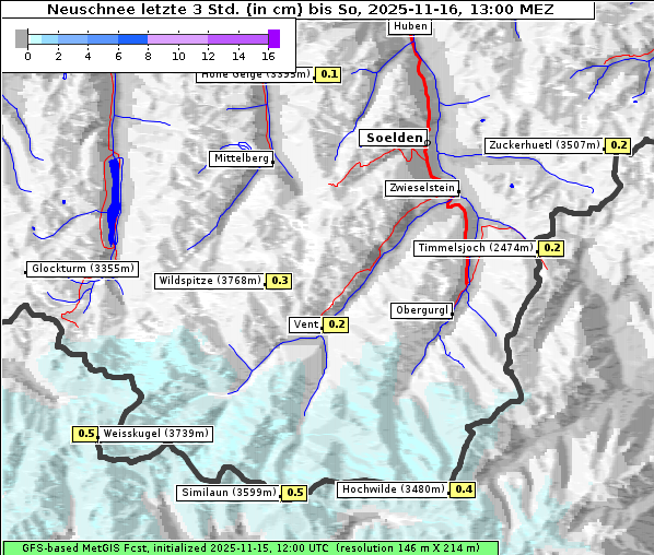 Neuschnee, 16. 11. 2025
