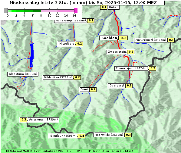Niederschlag, 16. 11. 2025