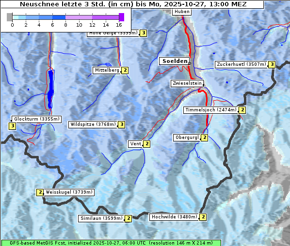 Neuschnee, 27. 10. 2025