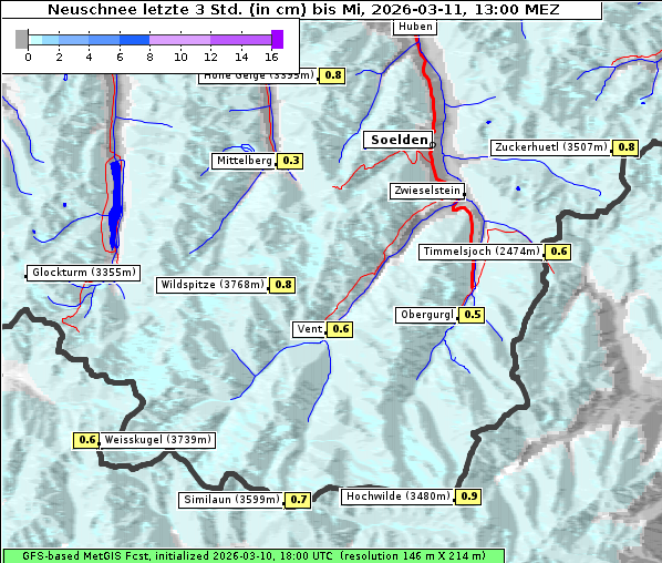 Neuschnee, 11. 3. 2026
