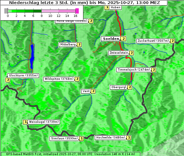 Niederschlag, 27. 10. 2025