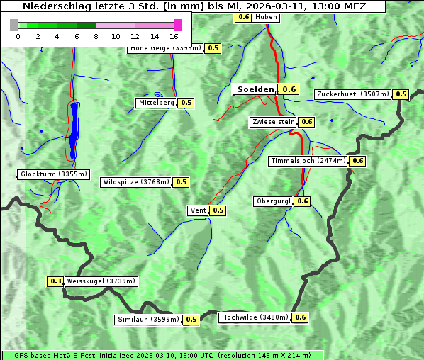 Niederschlag, 11. 3. 2026