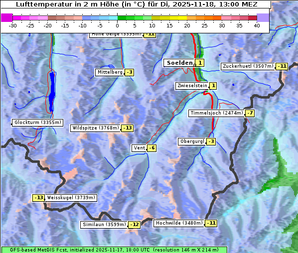 Temperatur, 18. 11. 2025