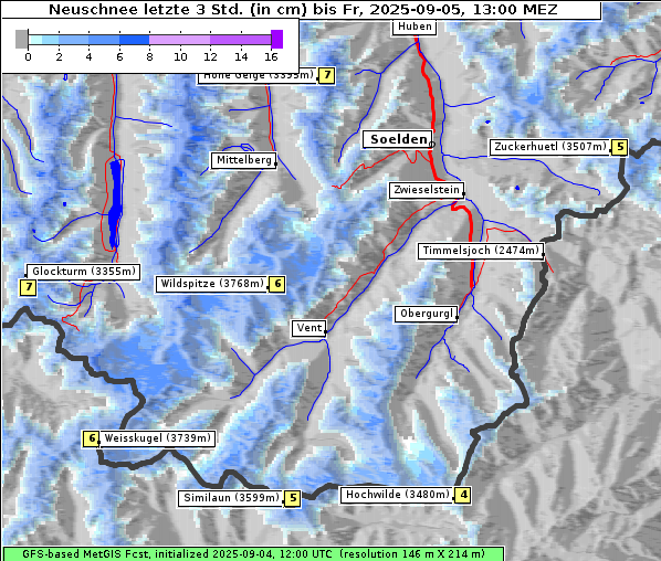 Neuschnee, 5. 9. 2025