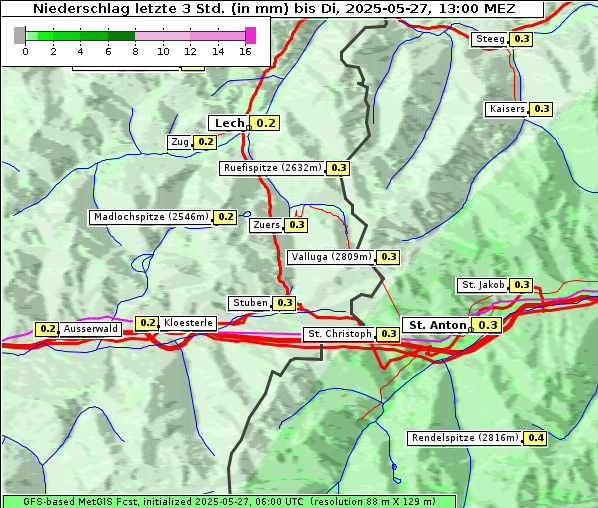 Niederschlag, 27. 5. 2025