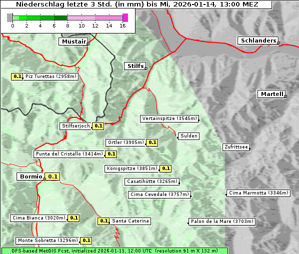 Niederschlag, 14. 1. 2026