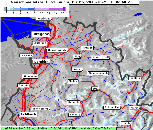 Neuschnee, 23. 10. 2025