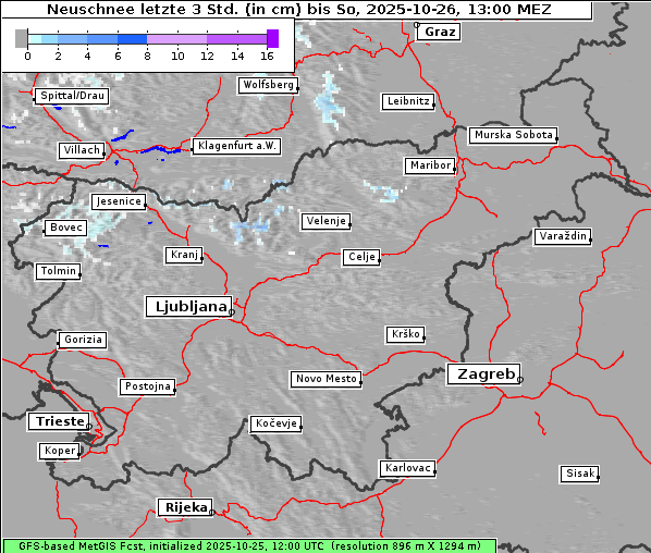 Neuschnee, 26. 10. 2025