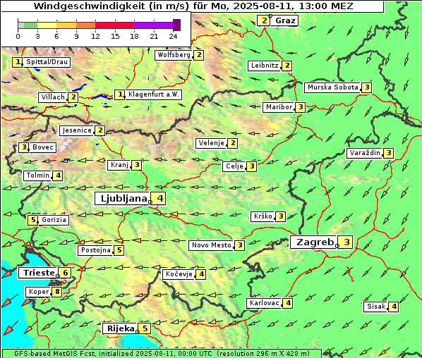 Wind, 11. 8. 2025