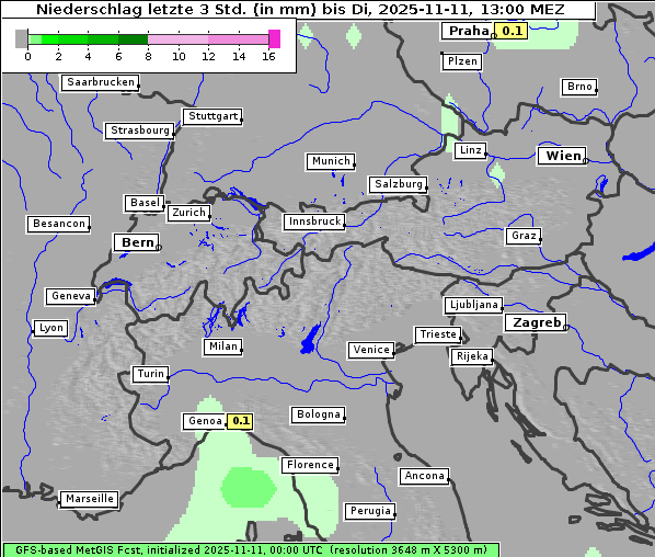 Niederschlag, 11. 11. 2025