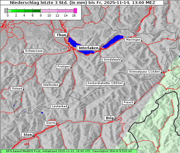 Niederschlag, 14. 11. 2025